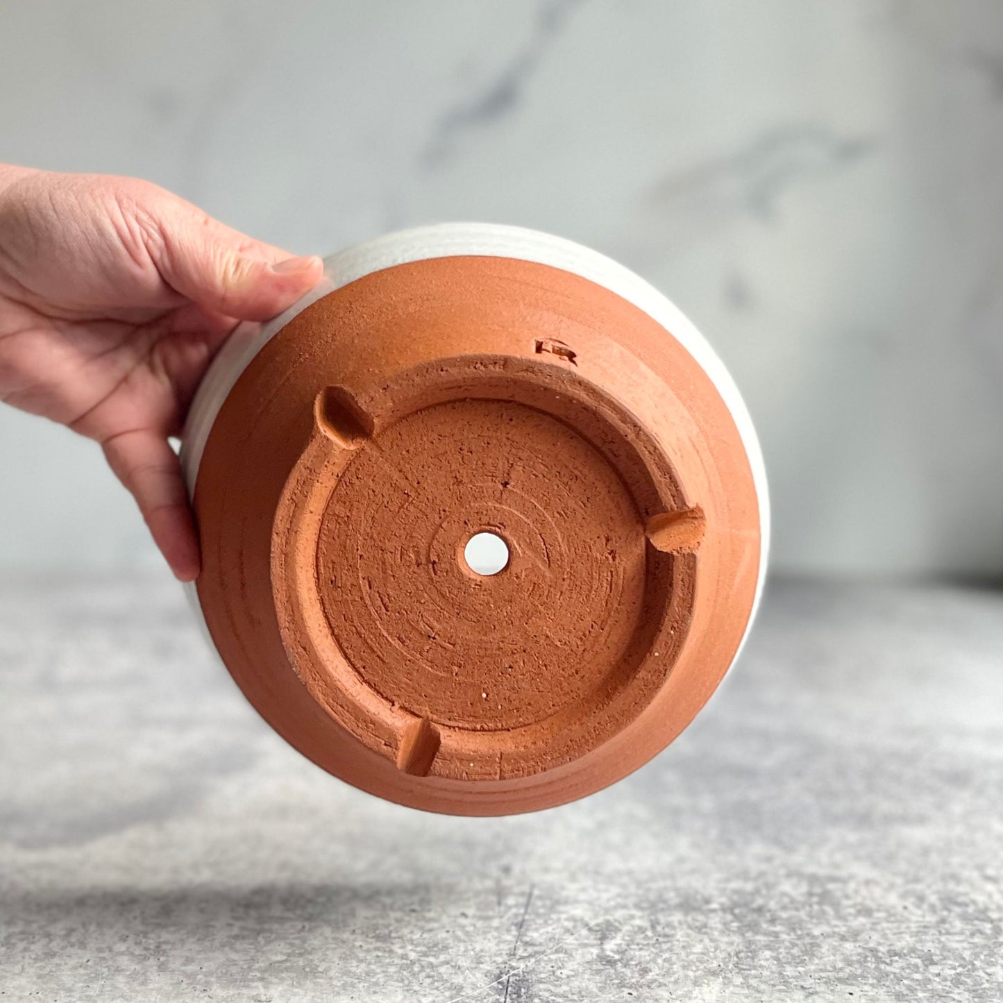 PLANTERS - 7" Ceramic Round with Drainage Holes