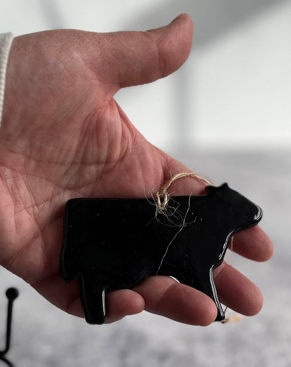 black-cow-ornament