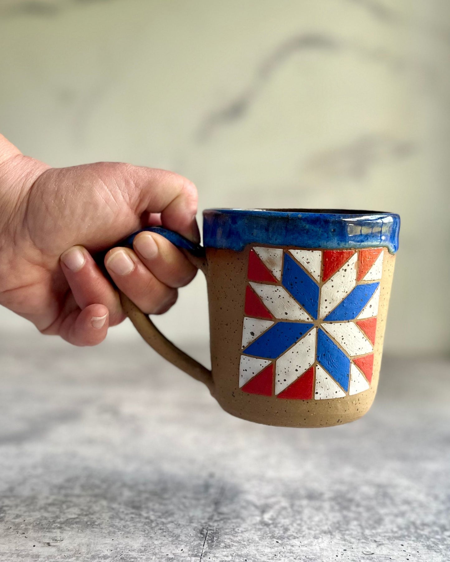 MUGS - PATRIOTIC STAR BARN QUILT