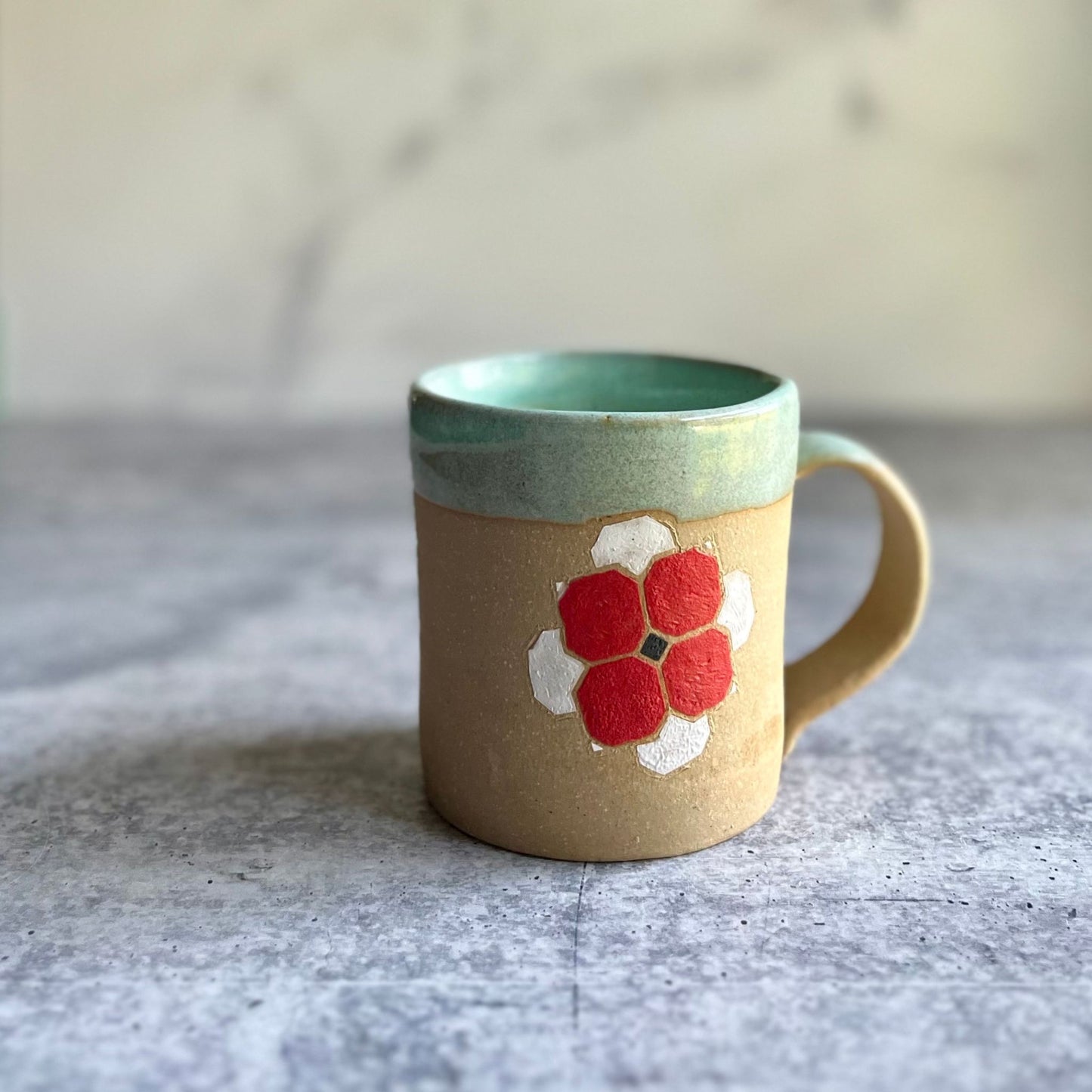 MUGS - POPPY BARN QUILT