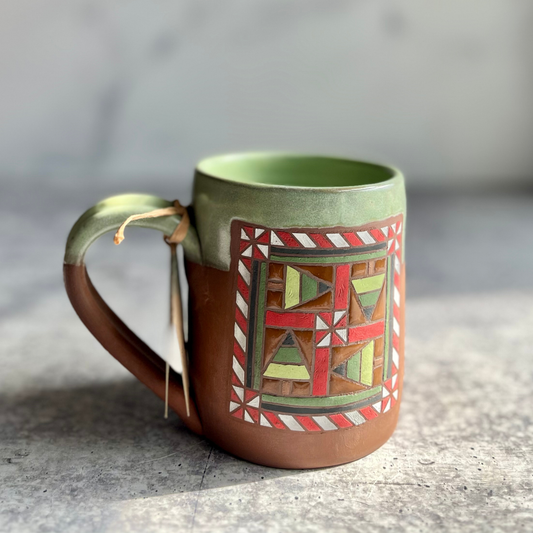 MUGS -  CHRISTMAS BARN QUILT
