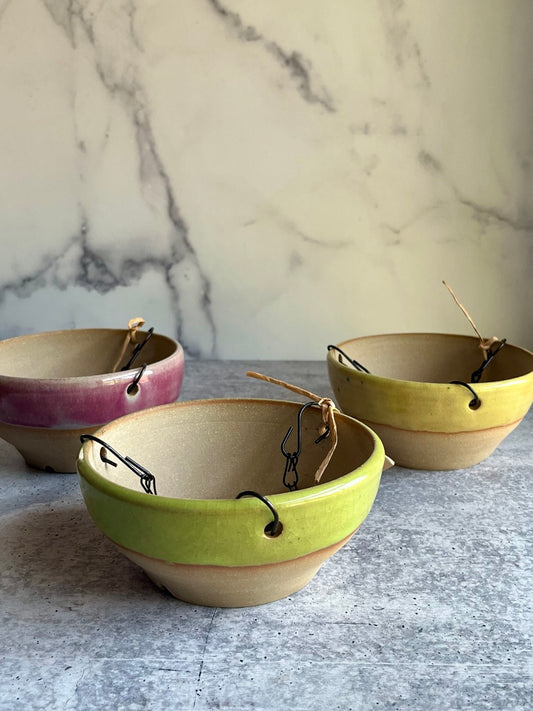 green-hanging-planter