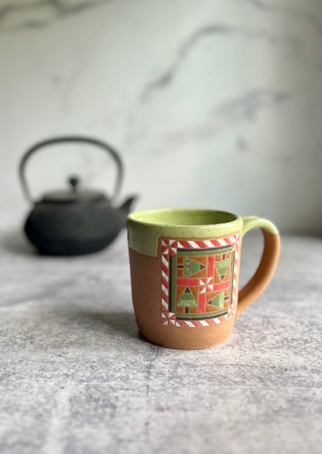 MUGS -  CHRISTMAS BARN QUILT