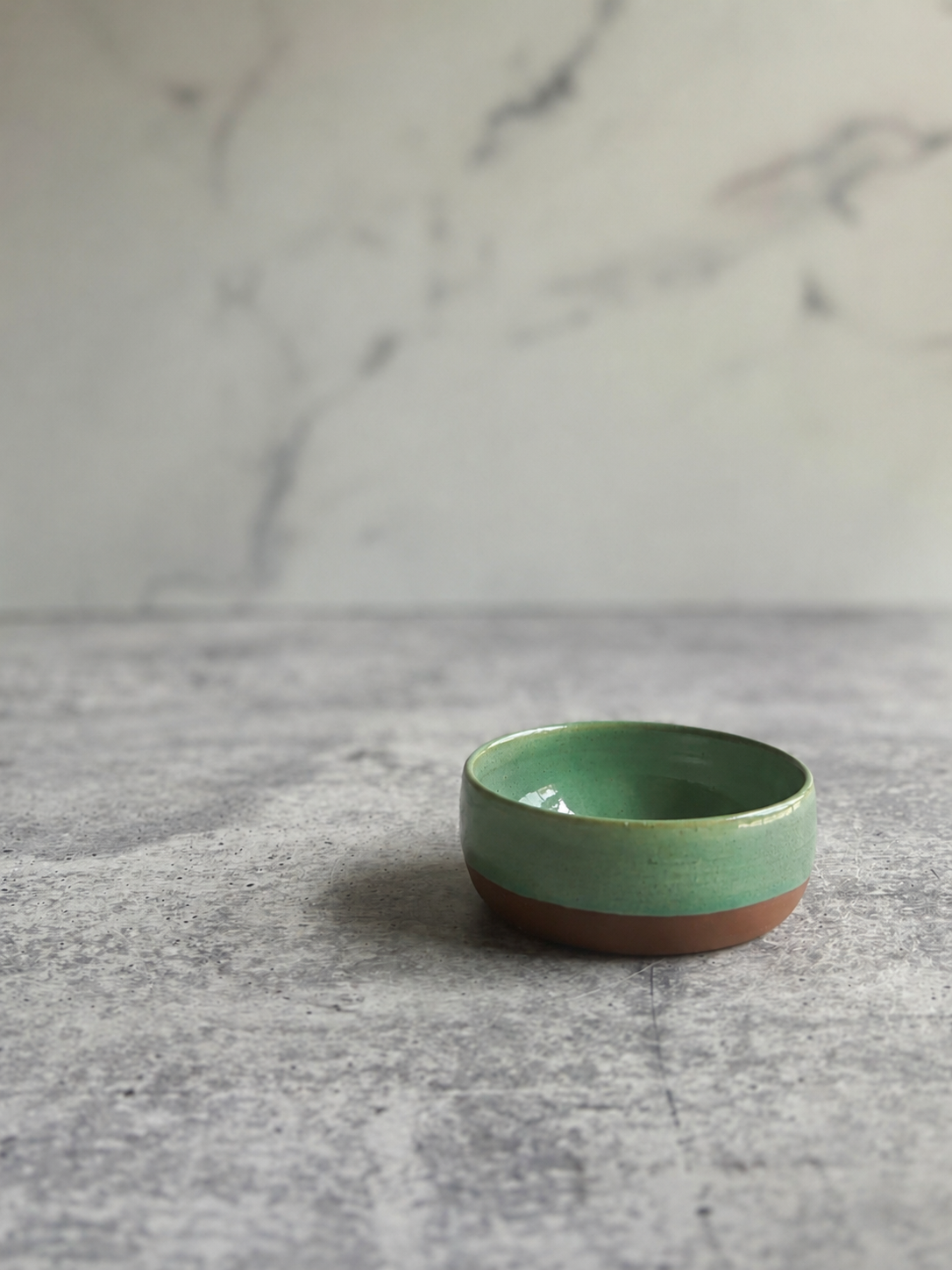 Handmade Stoneware Prep Bowl | Small White, Turquoise, Yellow, Green