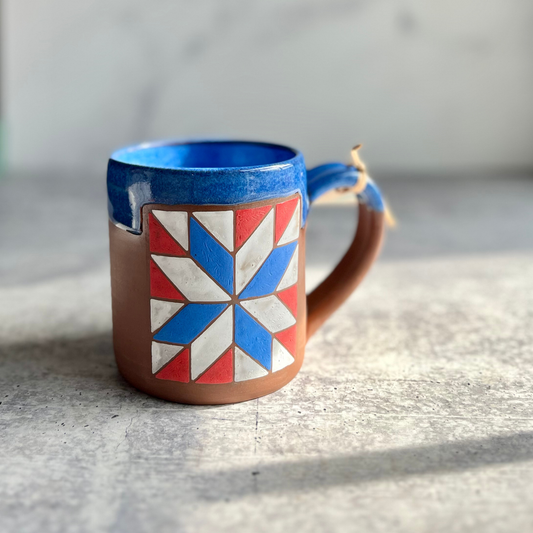MUGS - PATRIOTIC STAR BARN QUILT