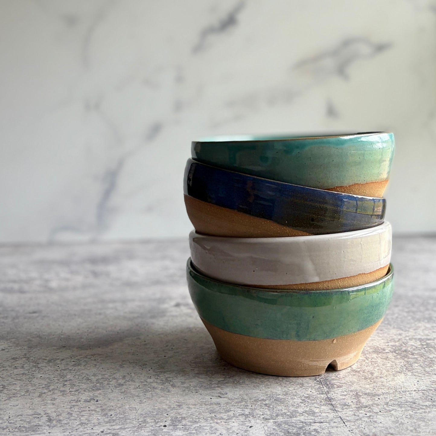 Handmade Ceramic Planter with Drainage Hole | 6" Round Stoneware Pot
