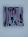 Pink and Black Swirl Glass Dish